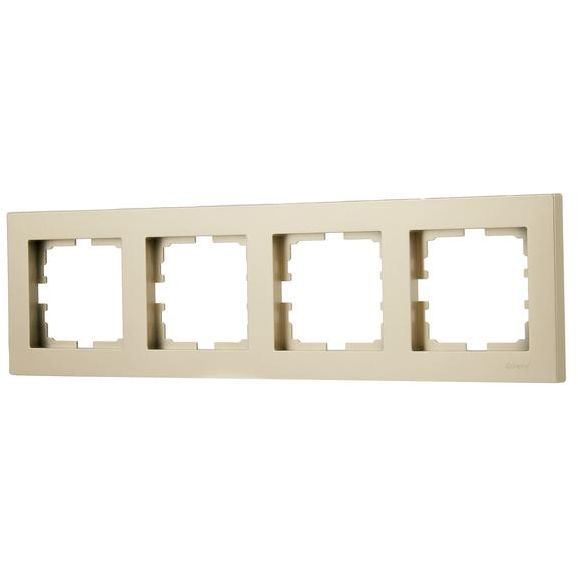 Рамка 4-м VESNA горизонт. без вставки зол. LEZARD 742-3600-149