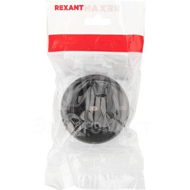 Розетка штепсельная карболитовая открытой уст. б/з 16А черн. Rexant 11-8980