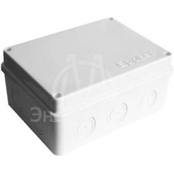 Коробка распределительная ОП 150х110х70мм IP54 10 выходов без гермовводов крышка на винтах бел. Epplast 215311