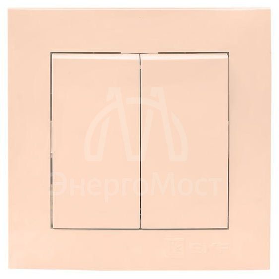 Выключатель 2-кл. СП Валенсия 10А IP20 крем. PROxima EKF EWV10-023-20