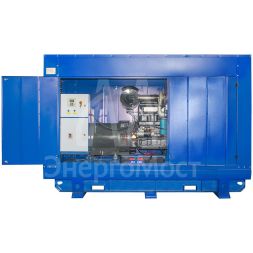 Дизельный генератор ТСС ЭД-300-Т400 в погодозащитном кожухе на прицепе