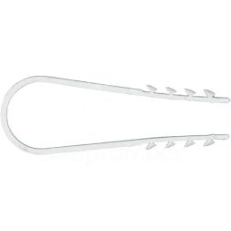 Дюбель-хомут d19-25мм для круглого кабеля бел. (уп.50шт) PROxima EKF plc-ncs50-19x25w