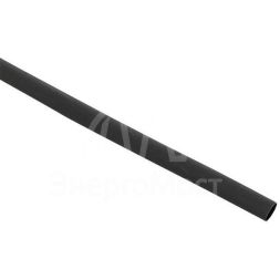Трубка термоусадочная ТУТк с клеевым слоем нг 9/3 черн. 1м (уп.10м) PROxima EKF tut-k9-b