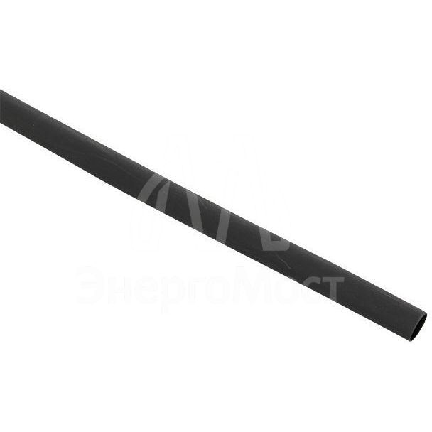 Трубка термоусадочная ТУТк с клеевым слоем нг 9/3 черн. 1м (уп.10м) PROxima EKF tut-k9-b