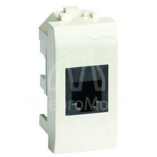 Розетка компьютерная СП Brava 1мод. RJ45 CAT.6 бел. DKC 76458B