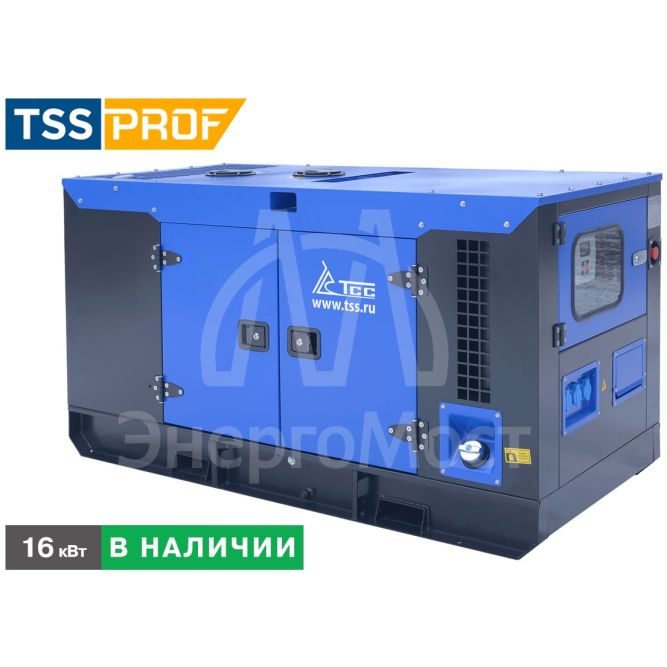 Дизельный генератор ТСС АД-16С-230-2РКМ5 в шумозащитном кожухе с АВР