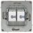 Розетка компьютерная 2-м KANT RJ45 кат.6A без шторки ванильн. марципан DKC 7015674