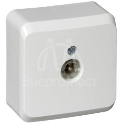 Розетка TV 1-м ОП Этюд бел. SchE TVA-002B