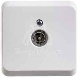 Розетка TV 1-м ОП Этюд бел. SchE TVA-002B