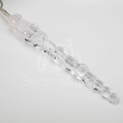 Гирлянда &amp;quot;Айсикл&amp;quot; (бахрома) &amp;quot;Сосульки&amp;quot; 1.5х0.25м LED бел. провод прозр. Neon-Night 303-068