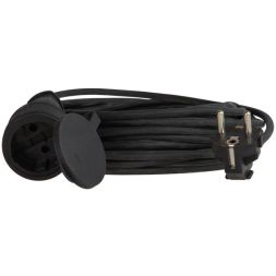 Удлинитель-шнур 1х20м 10А IP44 3500Вт 220-350В КГ 2х1.0мм каучук КОСМОС YSHKsm20m-1g(10A)KG