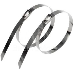 Хомут кабельный 4.6х300 сталь серебр. (уп.50шт) Rexant 07-0308