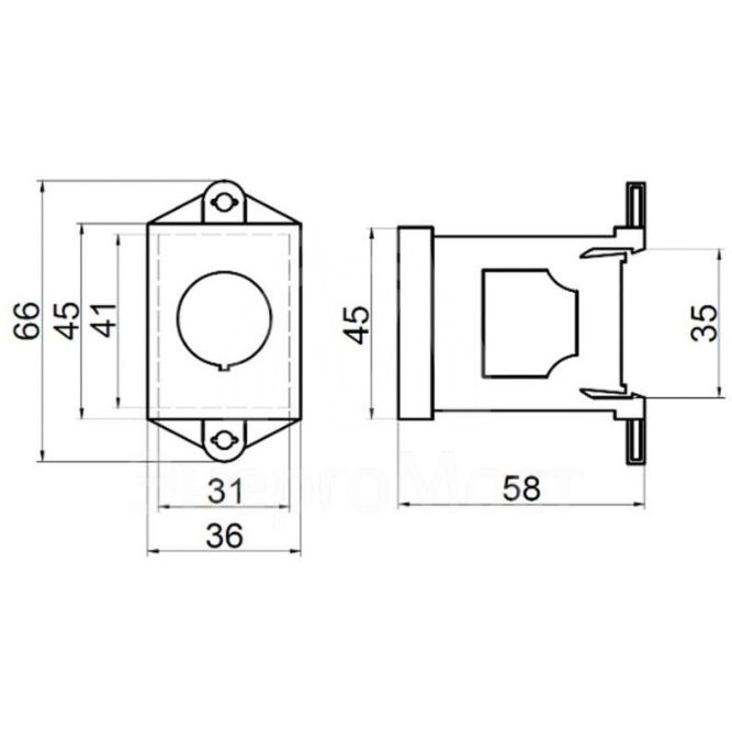 Адаптер для установки на DIN-рейку Rexant 36-9011
