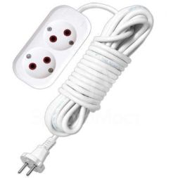 Удлинитель 2х3м без заземл. 6А IP20 У6-011М ПВС 2х0.75 UNIVersal 011М-03