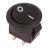 Выключатель клавишный 250В 6А (2с) ON-OFF круглый черн. Micro (RWB-105; SC-214) Rexant 36-2510