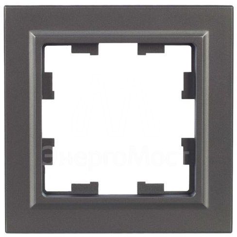 Рамка 1-м BRITE РУ-1-БрС сталь IEK BR-M12-K46