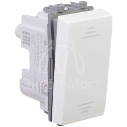 Выключатель модульный 1-кл. 1мод. Avanti &amp;quot;Белое облако&amp;quot; 16А IP20 бел. DKC 4400101