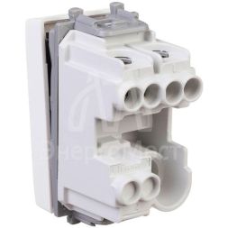 Выключатель модульный 1-кл. 1мод. Avanti &amp;quot;Белое облако&amp;quot; 16А IP20 бел. DKC 4400101