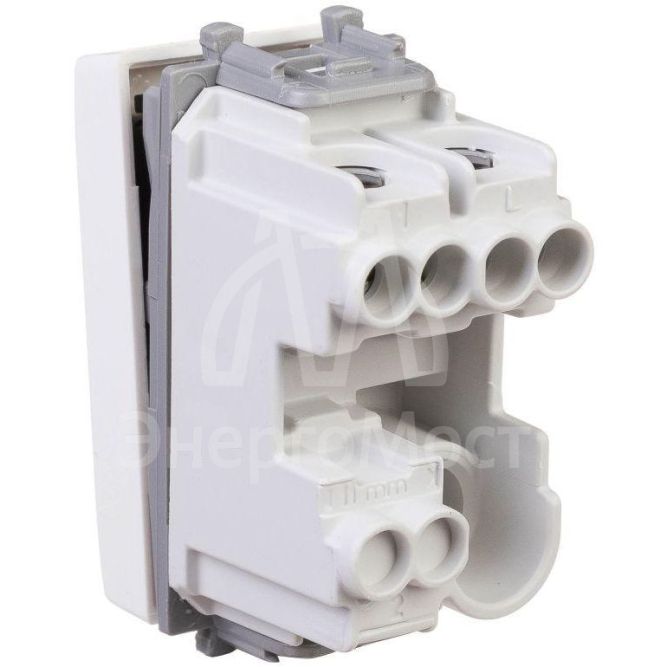 Выключатель модульный 1-кл. 1мод. Avanti &amp;quot;Белое облако&amp;quot; 16А IP20 бел. DKC 4400101