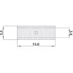 Гильза соединительная (СГ L-15мм) 4-6кв.мм (BN5.5) REXANT 08-0742