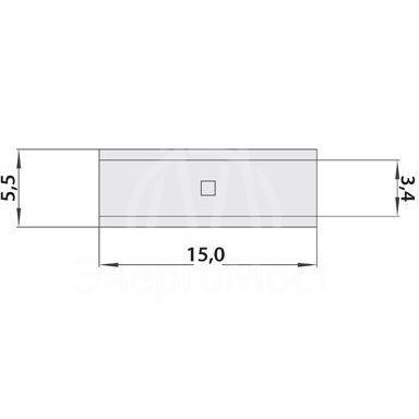 Гильза соединительная (СГ L-15мм) 4-6кв.мм (BN5.5) REXANT 08-0742