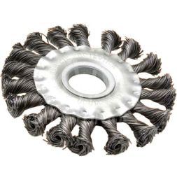 Щётка для УШМ Вихрь плоская, крученая, 125 мм