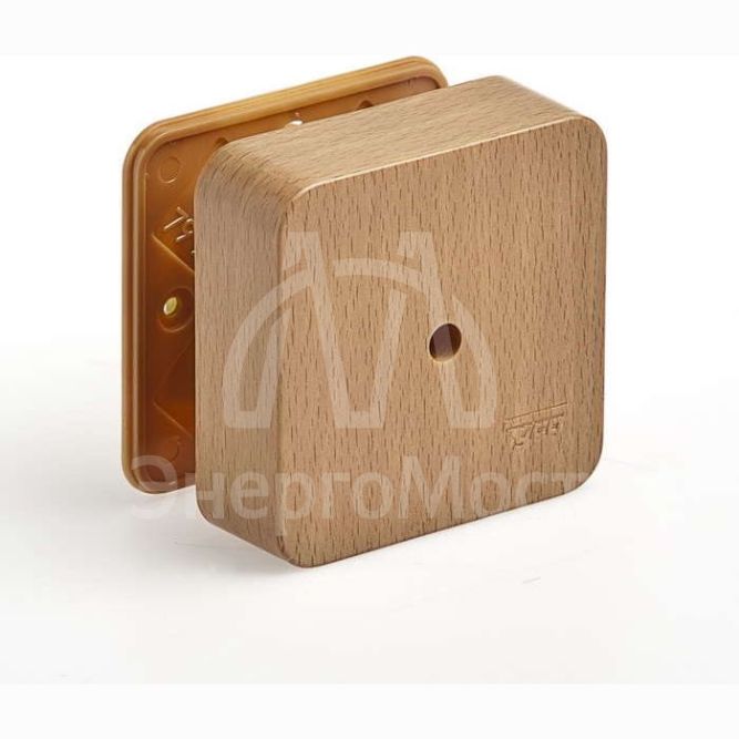 Коробка универсальная для кабель-каналов 80х80х25 бук (светл. основа) IP40 Ruvinil 65005-38М