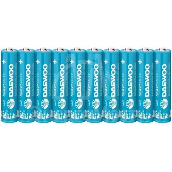 Элемент питания солевой AAA/R03 1.5В Heavy Duty Shrink-10 (уп.10шт) DAEWOO 5042148