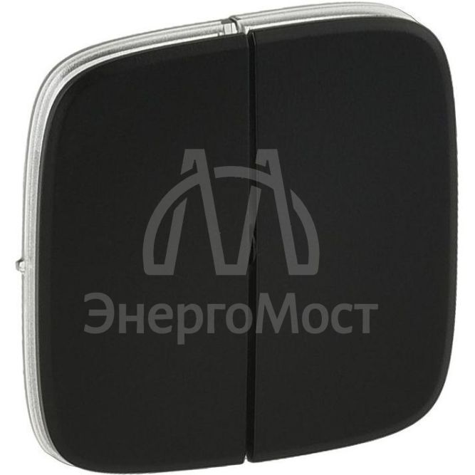 Панель лицевая Valena Allure для 2-кл. выкл антрацит Leg 755028