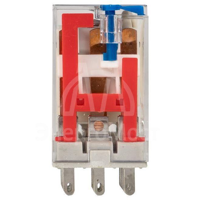 Реле промежуточное RPAt 22/3 10А 24В DC с кнопкой и мех. индикацией AVERES EKF rpat-22-3-24DC