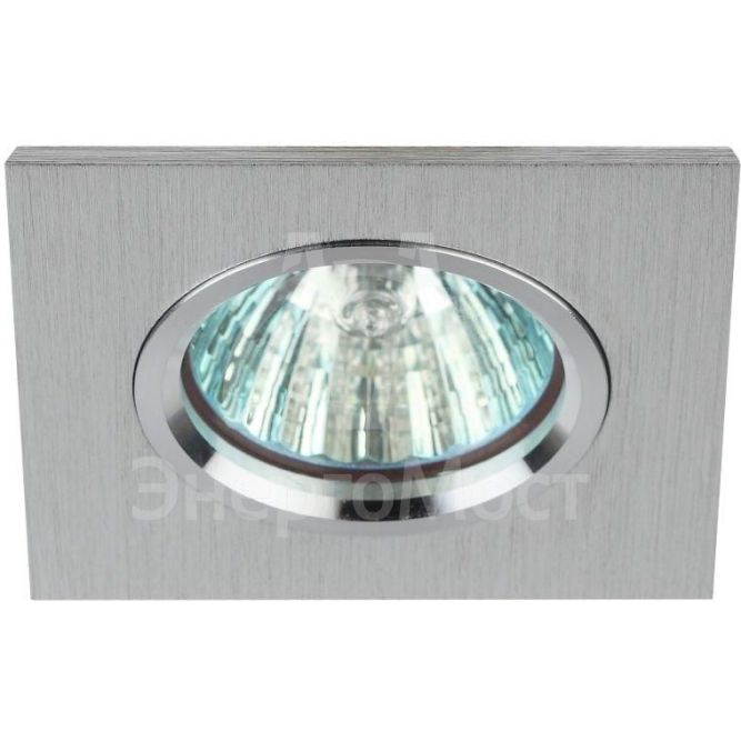 Светильник KL57 SL 50Вт MR16 12В/220В точечный литой алюм. серебр. ЭРА Б0017254