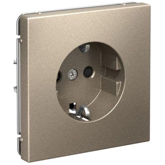 Розетка ArtGallery 16А с заземл. со шторками быстрозажим. клем. механизм шампань SE GAL000545S