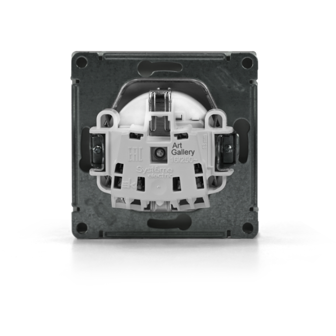 Розетка ArtGallery 16А с заземл. со шторками быстрозажим. клем. механизм шампань SE GAL000545S