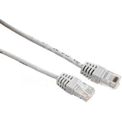 Патч-корд кат.5e (1Гбит/с) неэкранированный UTP оболочка PVC сер. (0.5м) TERACOM EKF TRC-5EUTP-PVC-05M-GY