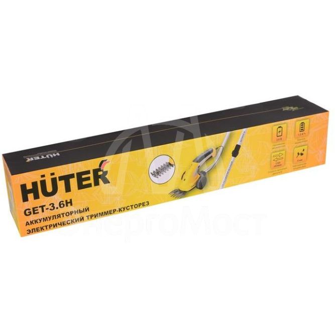 Триммер электрический аккум. кусторез GET-3.6H HUTER 70/1/29