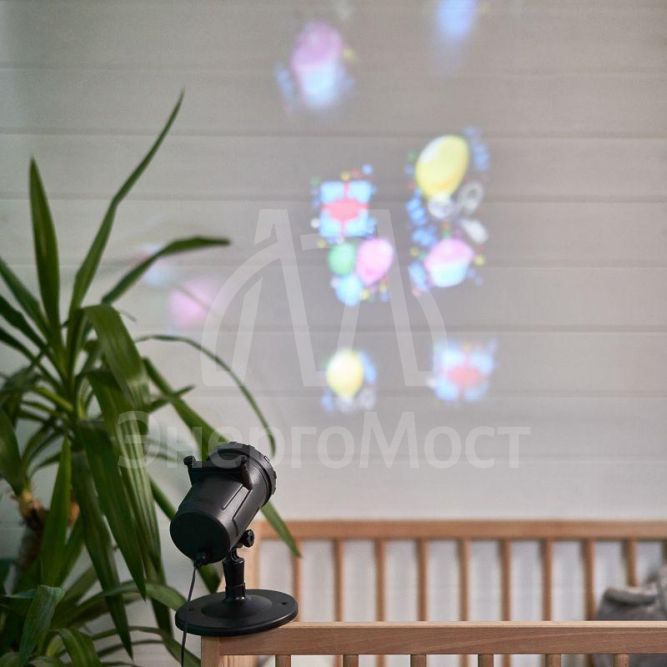 Проектор LED 12 сменных слайдов RGBW 12В NEON-NIGHT 601-262