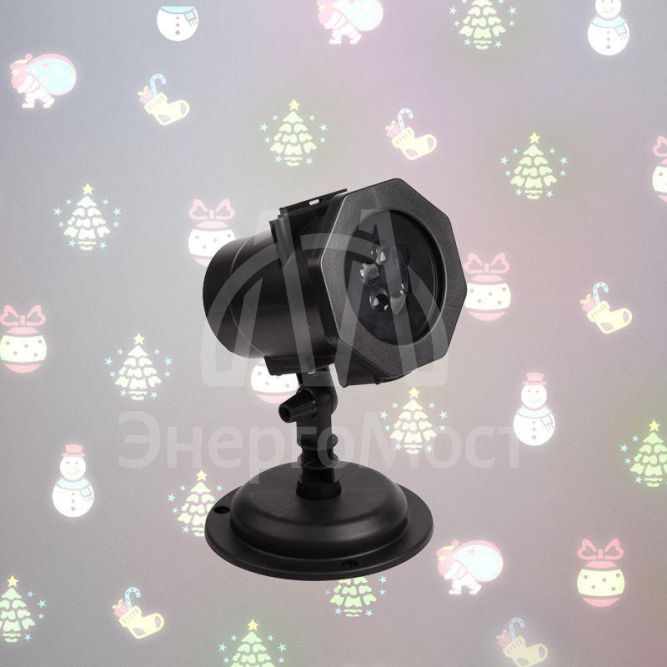 Проектор LED 12 сменных слайдов RGBW 12В NEON-NIGHT 601-262