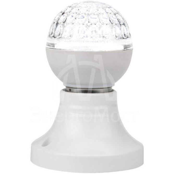 Лампа светодиодная 1Вт 9LED Шар d50 E27 бел. Neon-Night 405-215