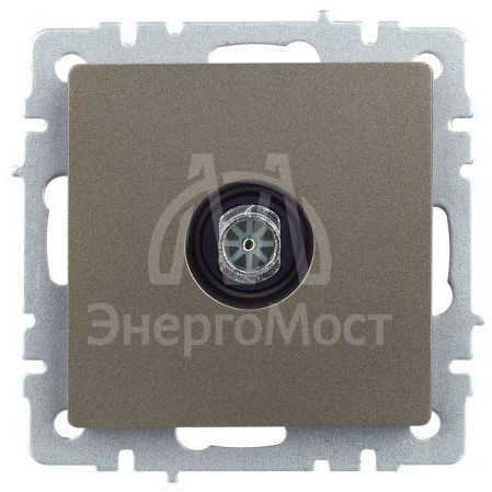 Розетка телевизионная оконечная TV СП Brite РТВ11-0-БрШ шампань IEK BR-A10-O-K37