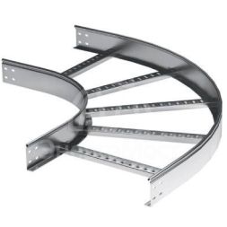 Угол горизонтальный 90град. 100х600 R-600 в компл. с крепежн. элемент. и соед. пластинами гор. оцинк. DKC LC1660KHDZ