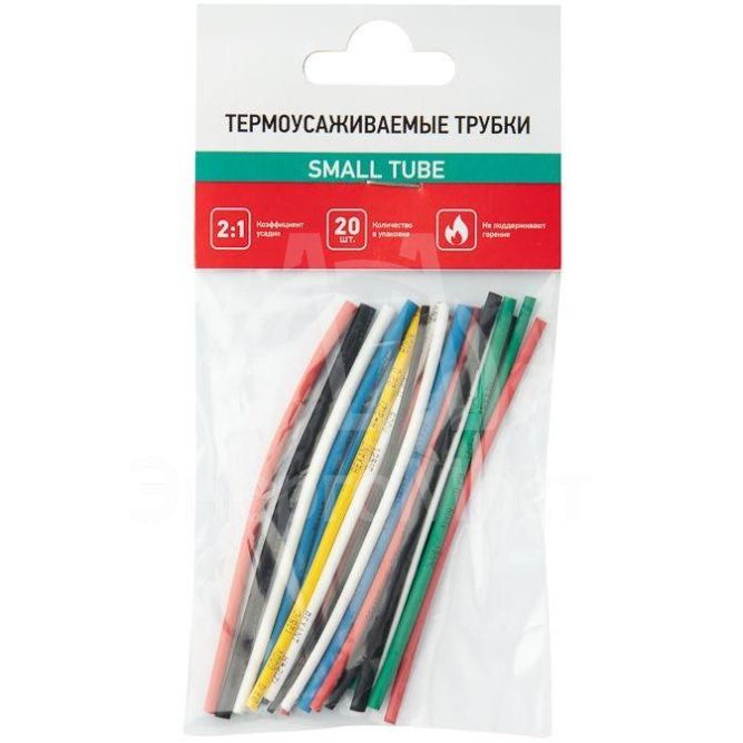 Набор трубок термоусадочных тонкостен. №4 (РЫБОЛОВ) разноцвет. Rexant 29-0104