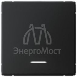 Выключатель 1-кл. ArtGallery 10AX с подсветкой быстрозажим. клем. механизм карбон SE GAL001013S