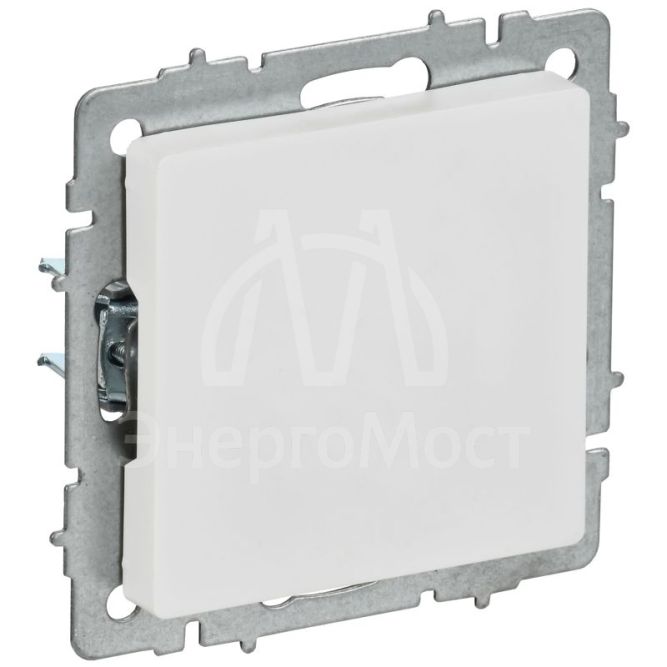 Заглушка BRITE МЗ10-БрАБ с суппортом механизм арктич. бел. IEK BR-PL10-K91