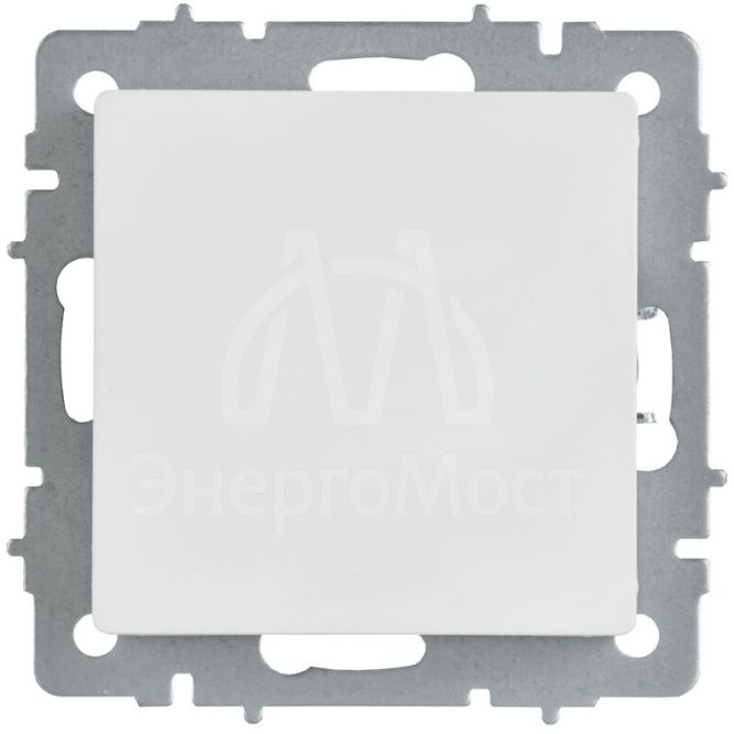 Заглушка BRITE МЗ10-БрАБ с суппортом механизм арктич. бел. IEK BR-PL10-K91