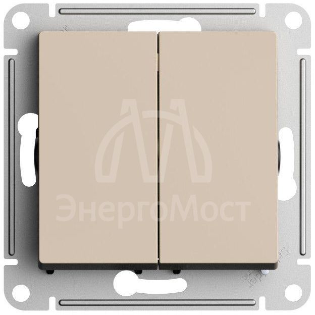 Переключатель перекрестный 2-кл. AtlasDesign 2хсх.7 10АХ механизм песочн. SE ATN001273