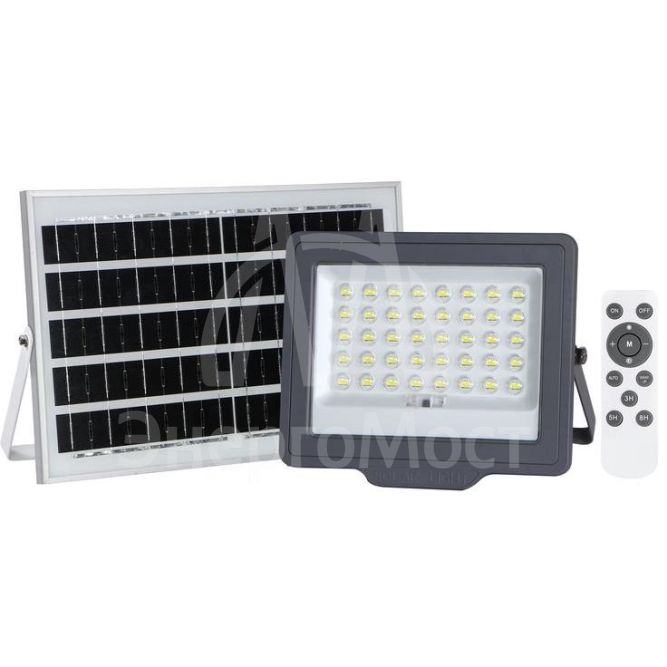 Прожектор светодиодный PFL SOLAR 100 6500К IP65 (в компл. с солнечной панелью и пультом) JazzWay 5044418
