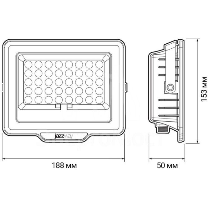 Прожектор светодиодный PFL SOLAR 100 6500К IP65 (в компл. с солнечной панелью и пультом) JazzWay 5044418