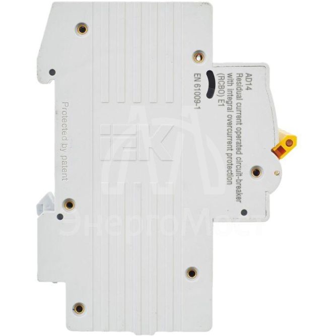 Выключатель автоматический дифференциального тока 4п C 50А 30мА тип AC 4.5кА АД-14 IEK MAD10-4-050-C-030