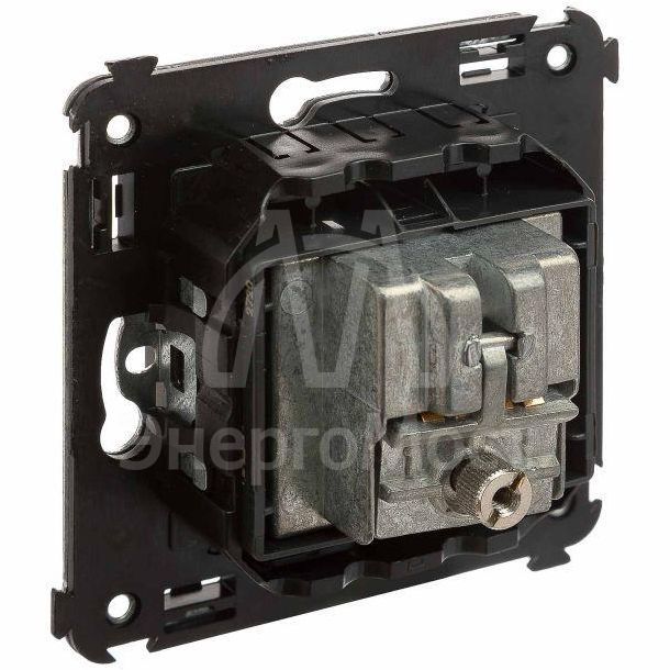 Розетка телевизионная TV/FM/SAT СП Avanti &amp;quot;Черный матовый&amp;quot; DKC 4412533