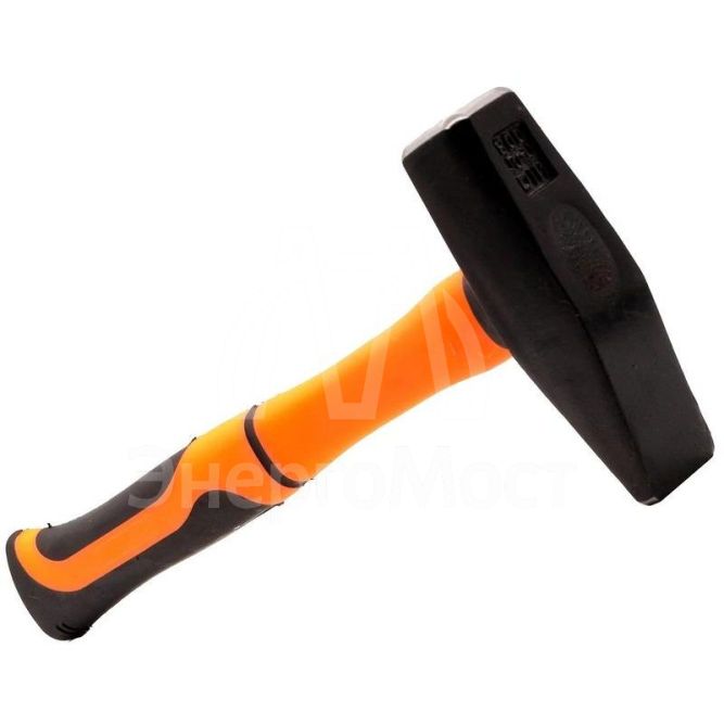 Молоток 800г квадр. боек фиберглассовая двухкомпонентная ручка Вихрь 73/6/8/7
